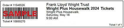 Wright Plus e-ticket