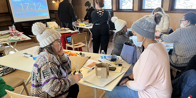 At our Biomimicry: Inspired by Nature event in February, educators collaborated on biomimetic design solutions to address real world problems.