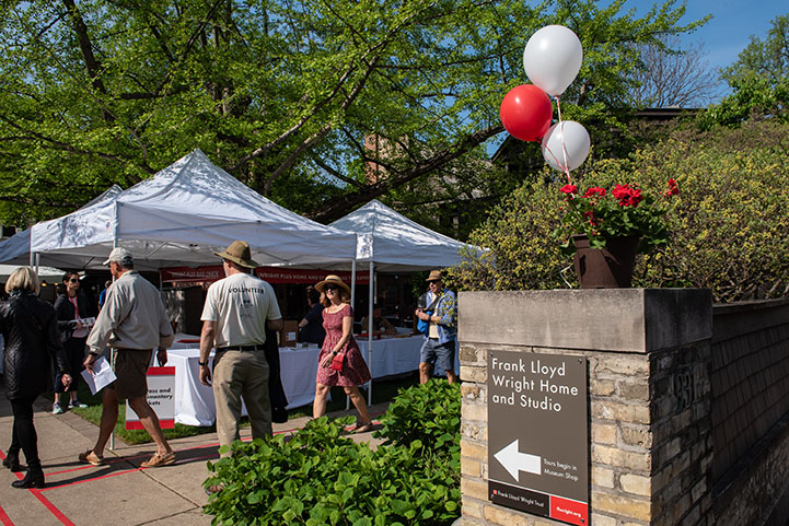 Wright Plus guests in the Welcome Center
