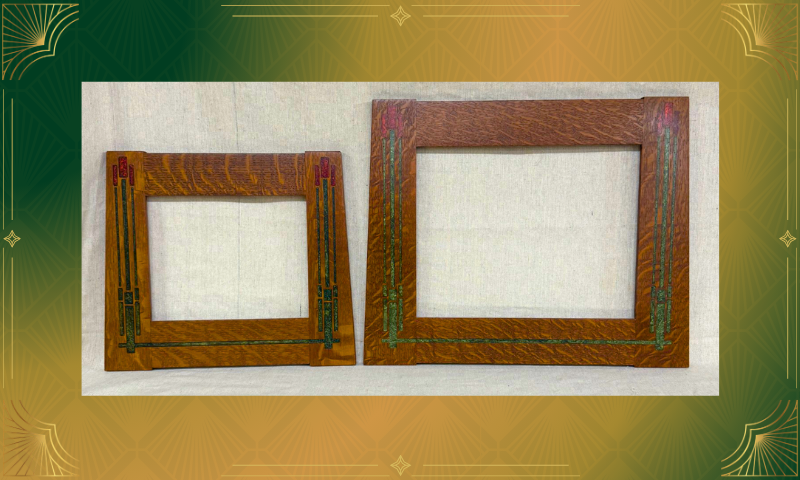 PRAIRIE STYLE WOOD PICTURE FRAMES. PROVIDED BY: BUNGALOW WOODSHOP