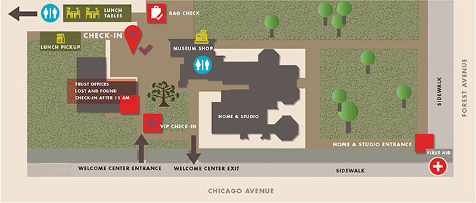 Welcome Center map