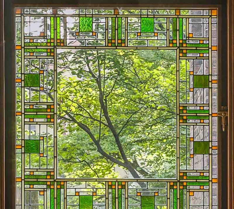 robie house stained glass