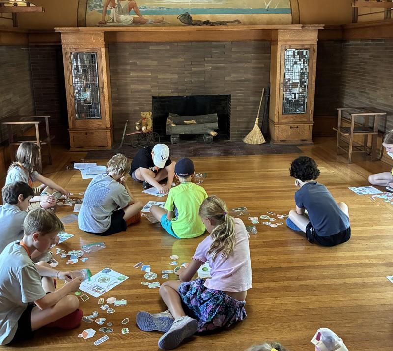 summer campers in the Playroom